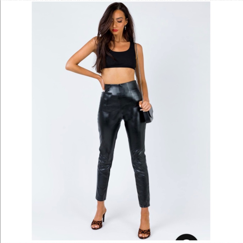Princess Polly Lyra Faux Leather Pants